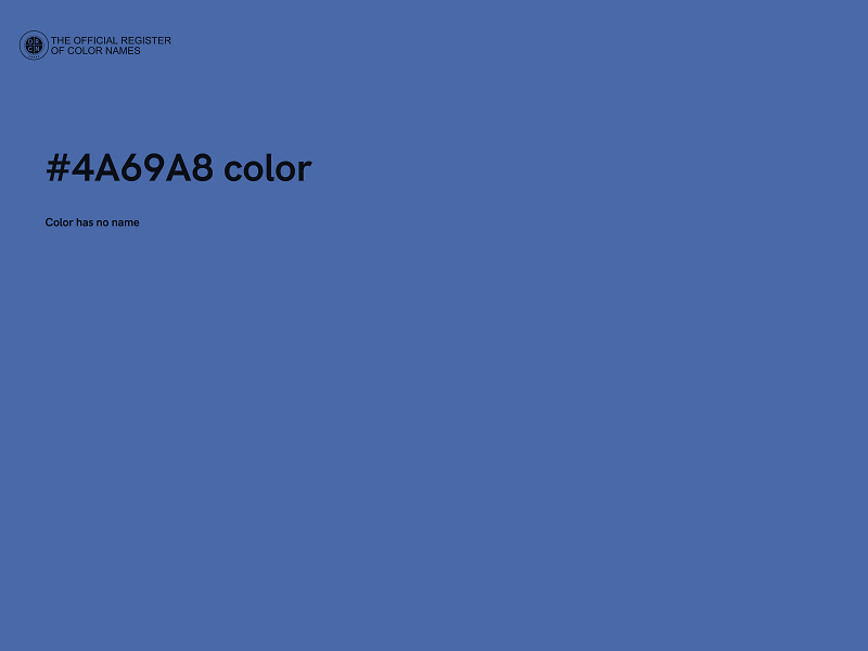 #4A69A8 color image