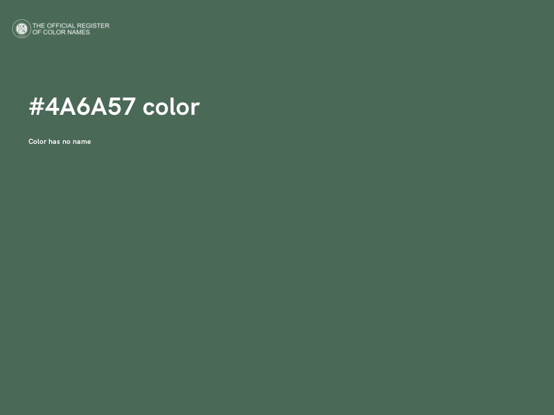 #4A6A57 color image