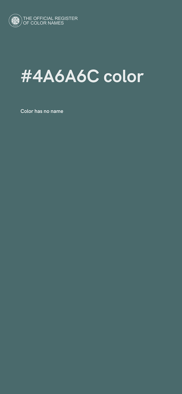 #4A6A6C color image