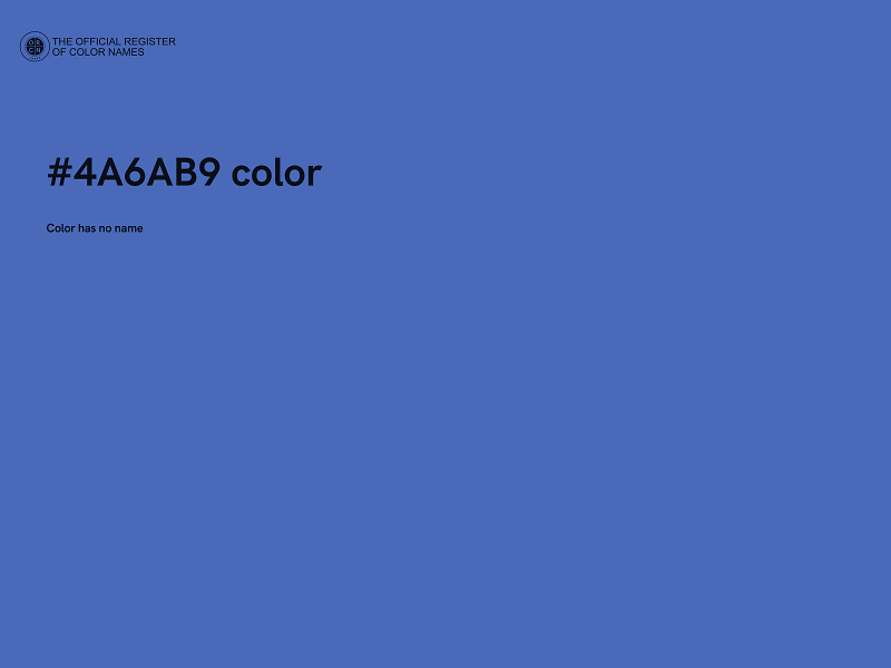 #4A6AB9 color image