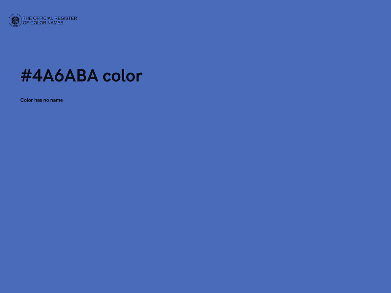 #4A6ABA color image