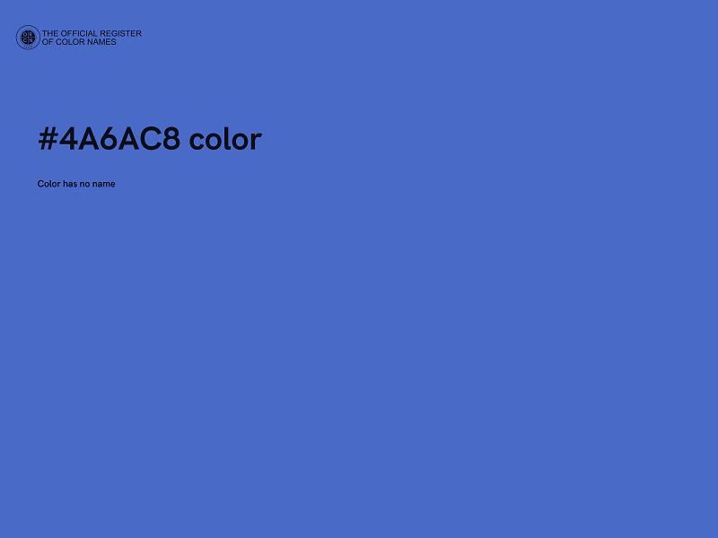 #4A6AC8 color image