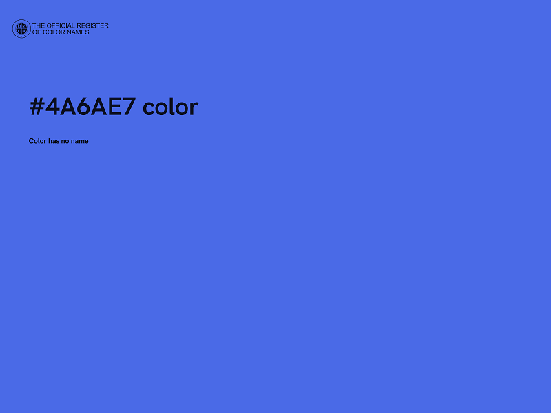 #4A6AE7 color image