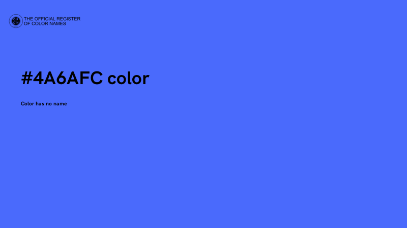 #4A6AFC color image