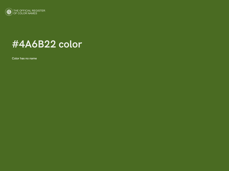 #4A6B22 color image