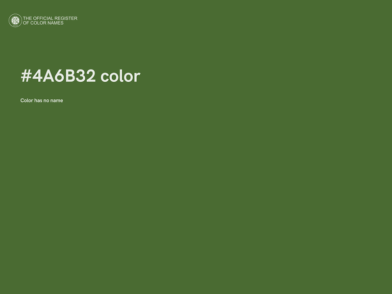 #4A6B32 color image