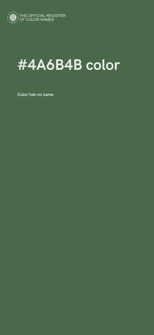 #4A6B4B color image