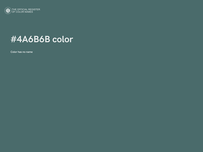 #4A6B6B color image