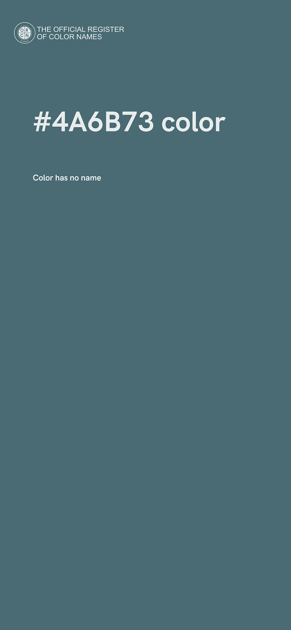 #4A6B73 color image