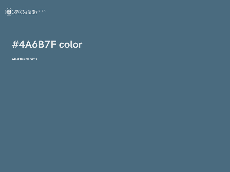#4A6B7F color image