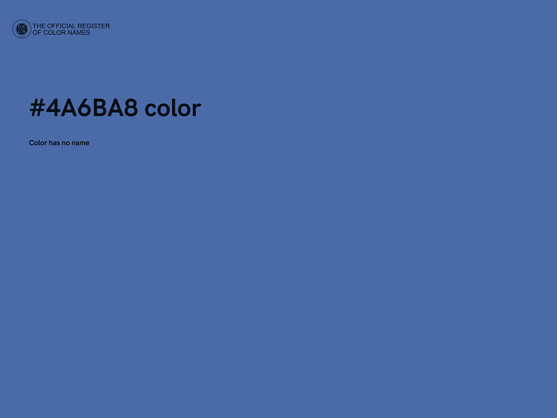 #4A6BA8 color image