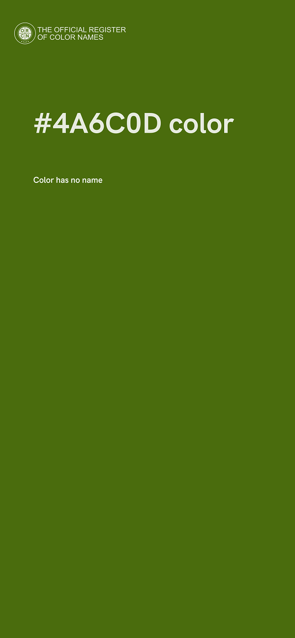 #4A6C0D color image