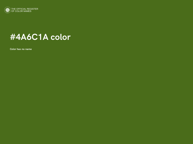 #4A6C1A color image