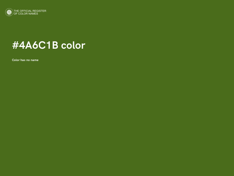 #4A6C1B color image