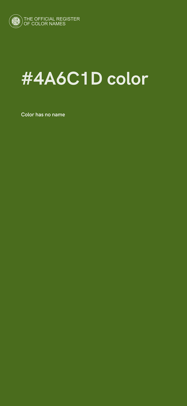 #4A6C1D color image
