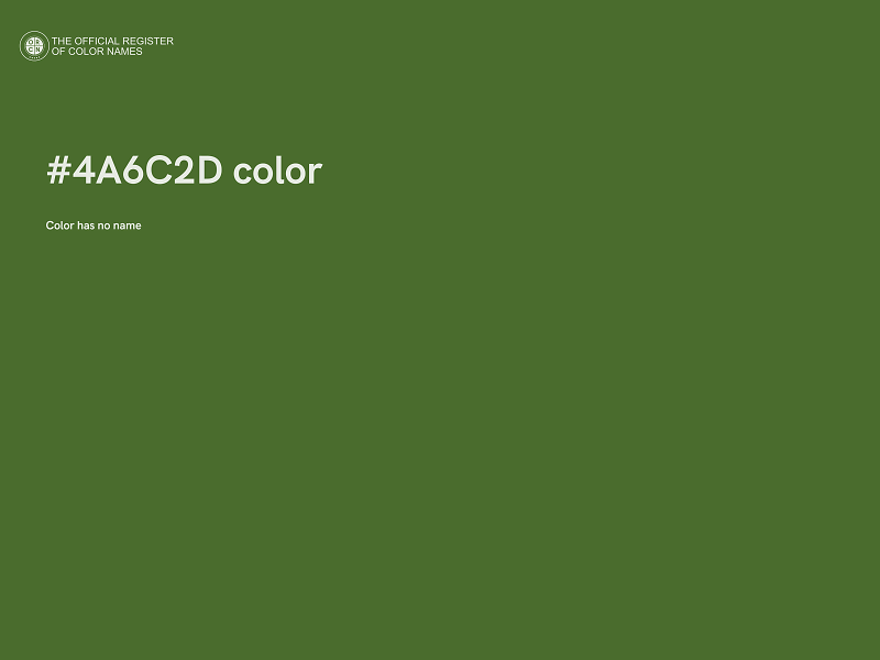 #4A6C2D color image