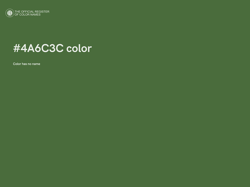 #4A6C3C color image