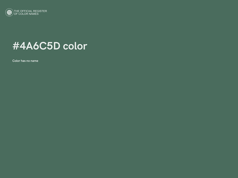 #4A6C5D color image