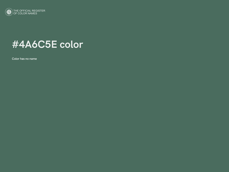 #4A6C5E color image