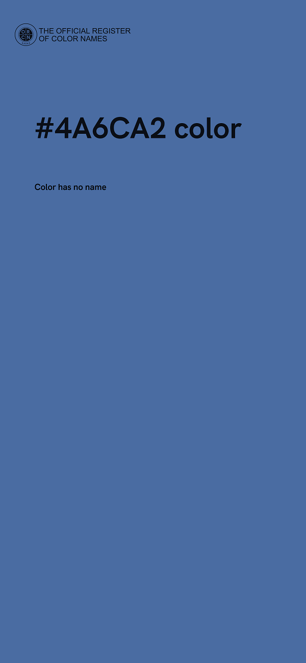 #4A6CA2 color image