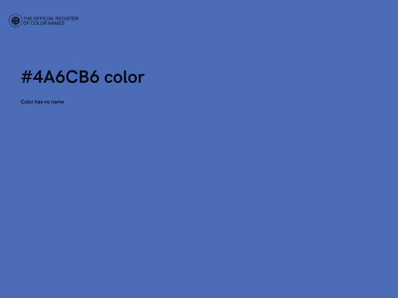 #4A6CB6 color image