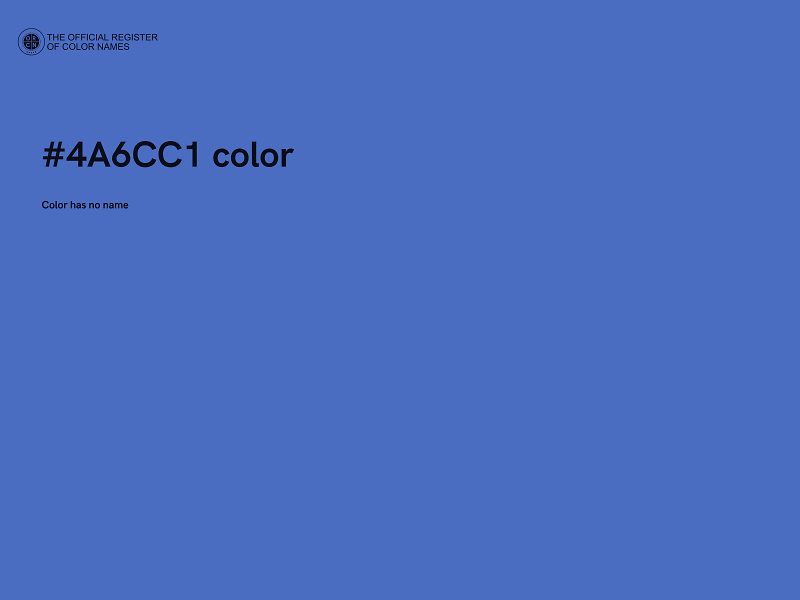 #4A6CC1 color image