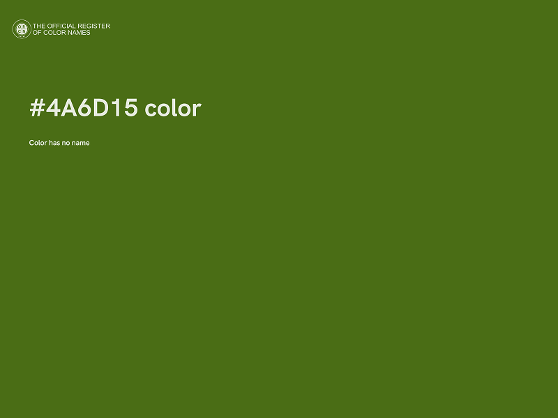 #4A6D15 color image