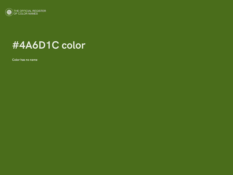 #4A6D1C color image