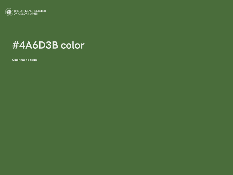 #4A6D3B color image