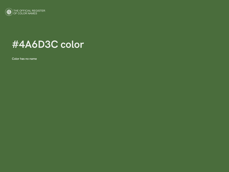 #4A6D3C color image