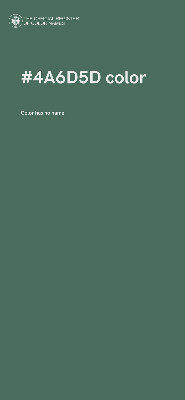#4A6D5D color image