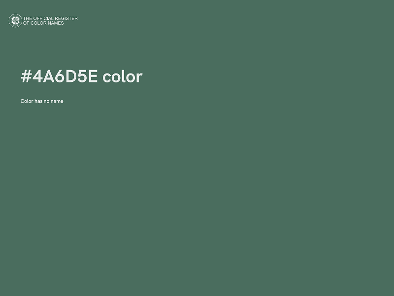 #4A6D5E color image