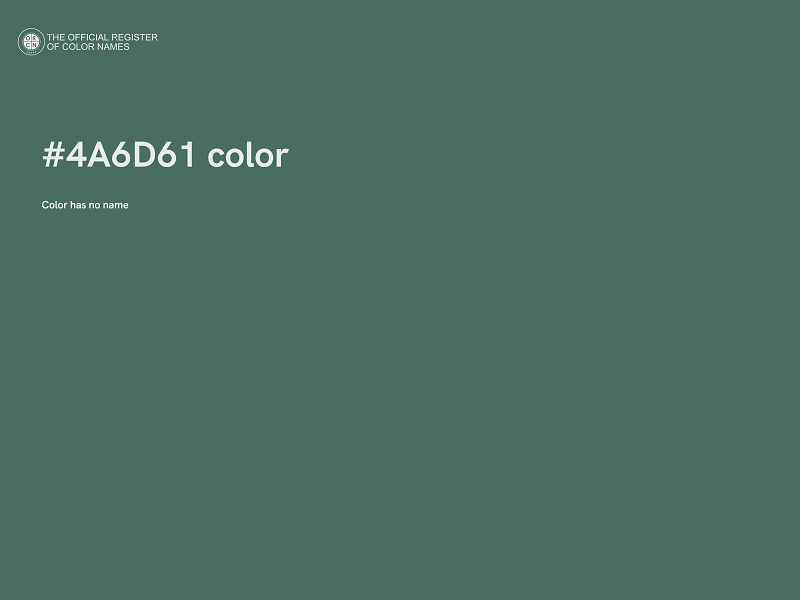 #4A6D61 color image