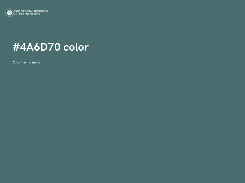 #4A6D70 color image