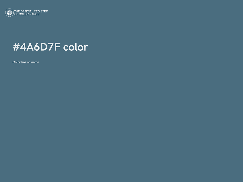 #4A6D7F color image