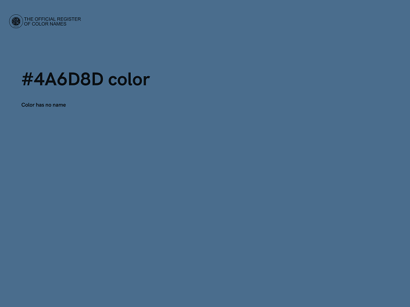 #4A6D8D color image