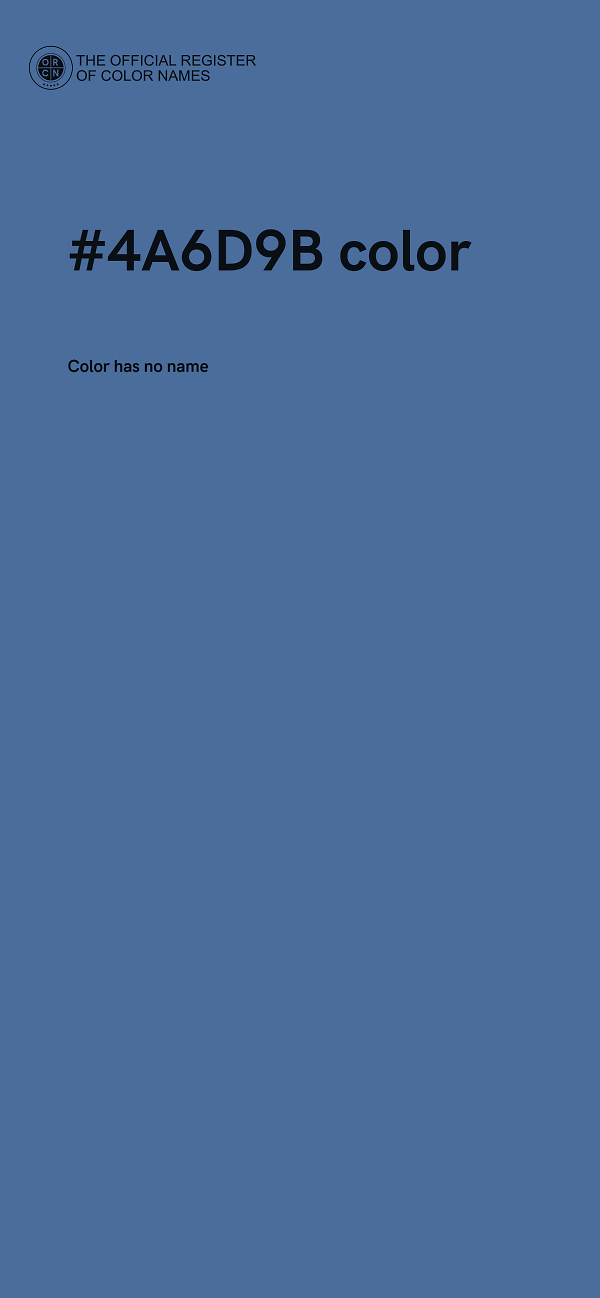 #4A6D9B color image
