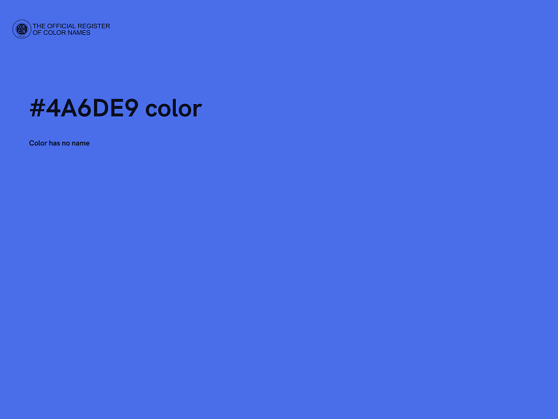 #4A6DE9 color image