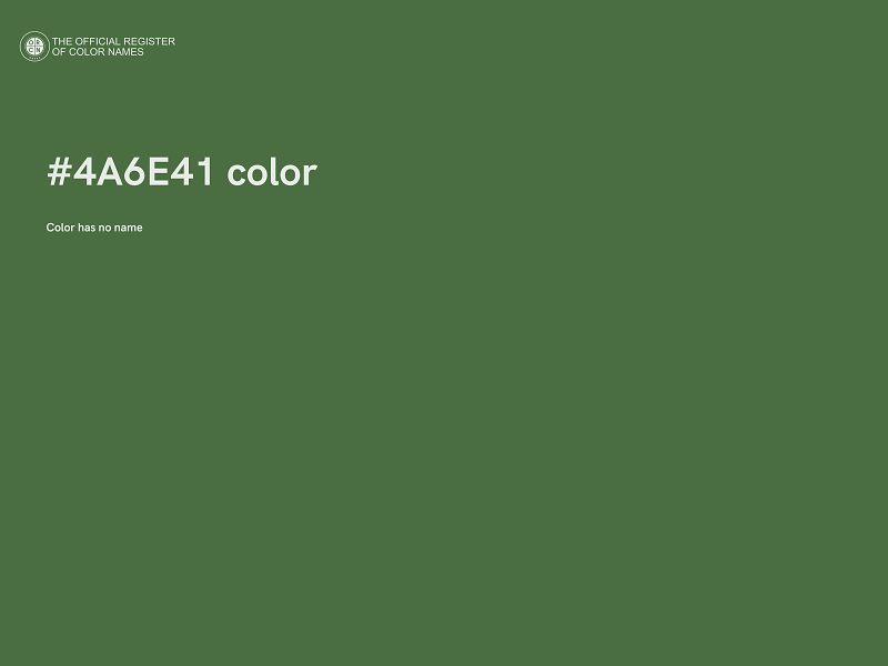 #4A6E41 color image