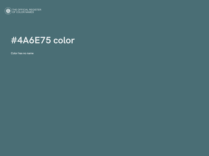 #4A6E75 color image