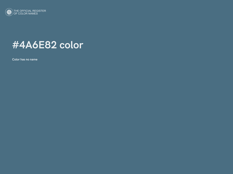 #4A6E82 color image