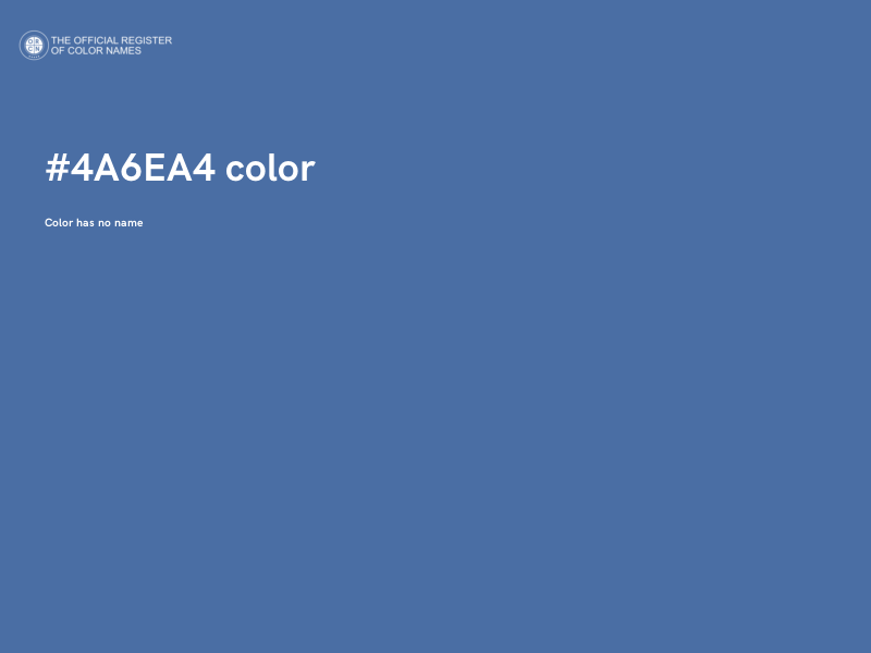 #4A6EA4 color image