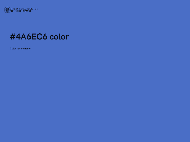#4A6EC6 color image