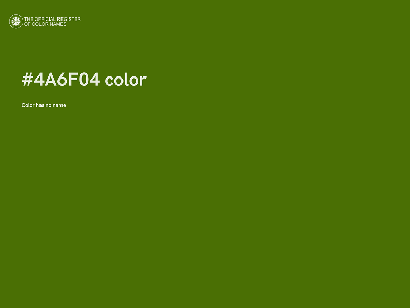 #4A6F04 color image