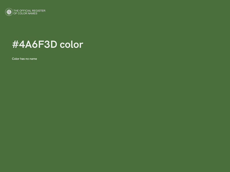 #4A6F3D color image