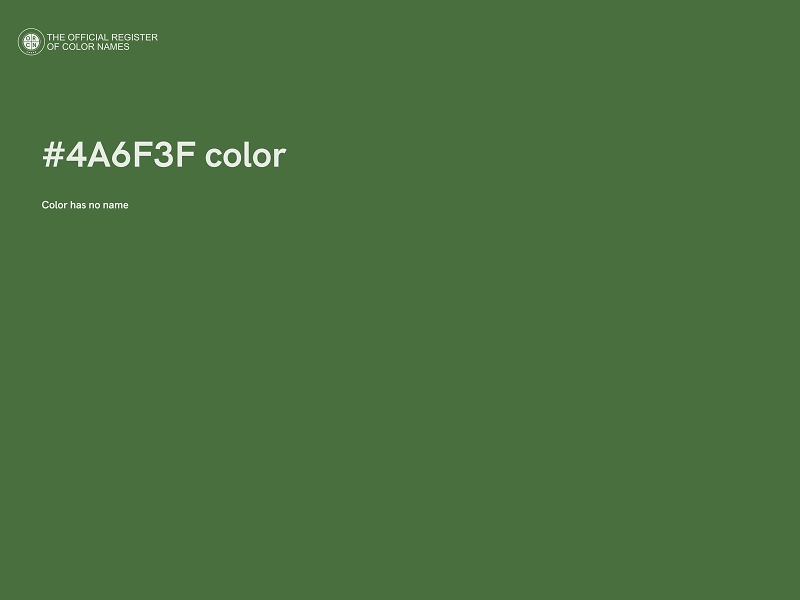 #4A6F3F color image