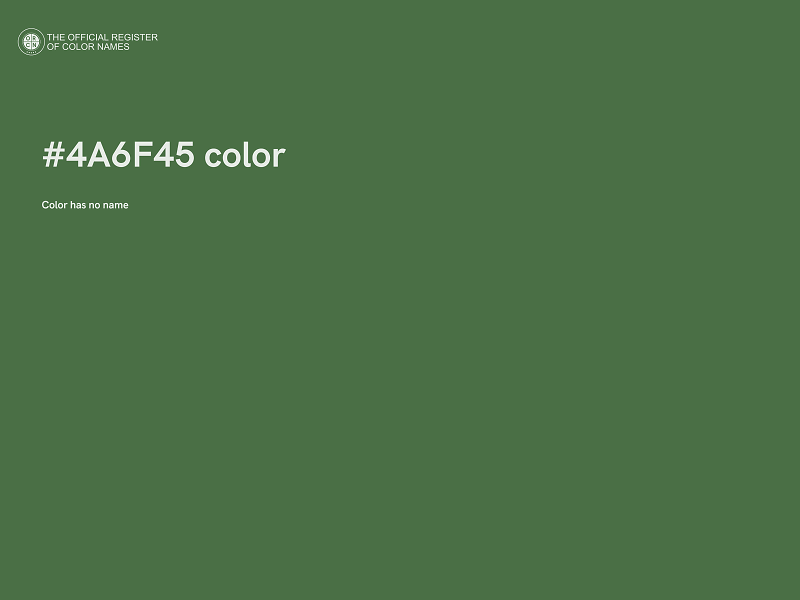 #4A6F45 color image