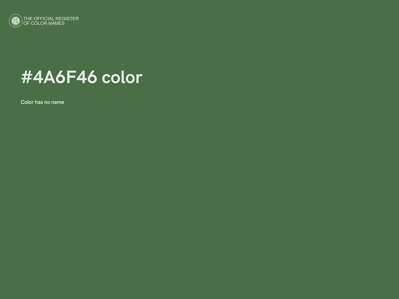 #4A6F46 color image