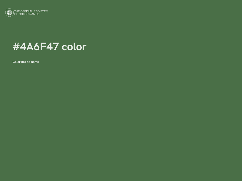 #4A6F47 color image