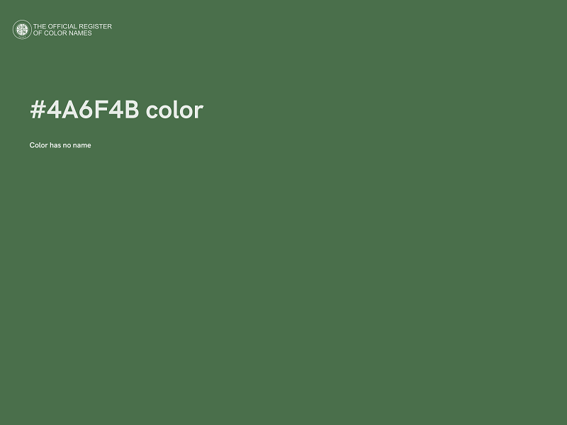 #4A6F4B color image